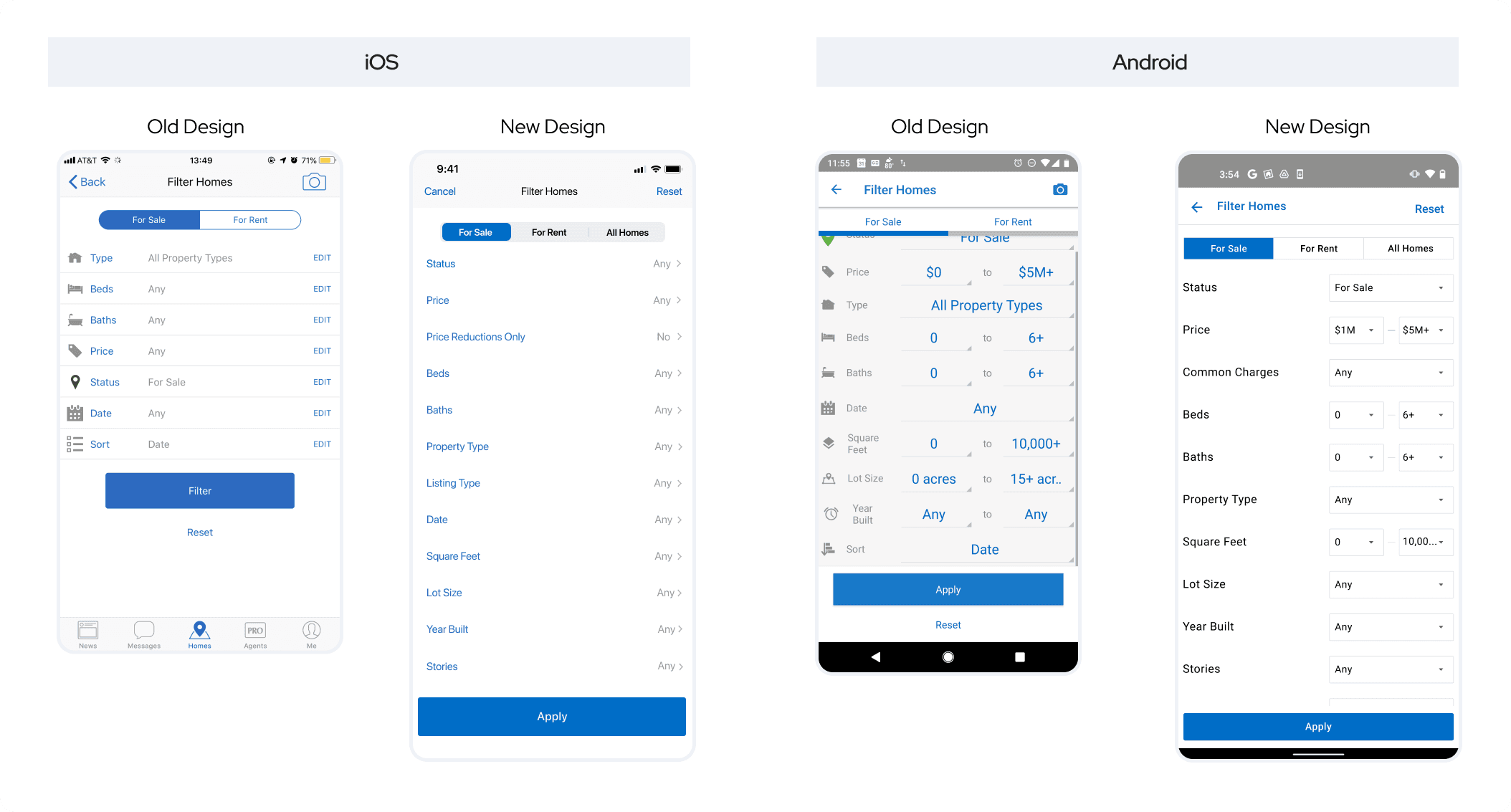 Design for Search Filters